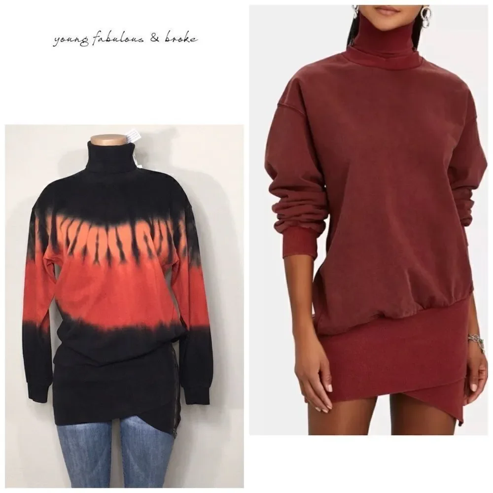 Young Fabulous & Broke sweatshirt dress/top. NWT - Picture 8 of 16